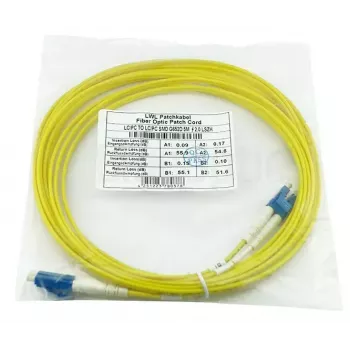 BlueOptics LRCABLE50M-BO LC-UPC/LC-UPC Cabo patch de fibra monomodo, 50 m, bege