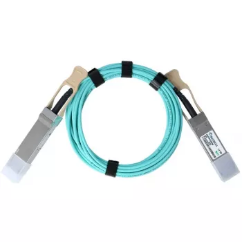 Cabo InfiniBand de fibra ótica BlueOptics MFS1S00-H005E-BO, QSFP56–QSFP56, 5 m, laranja