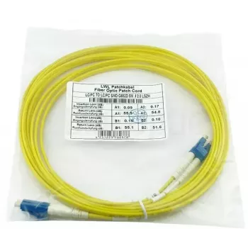 BlueOptics 040402G5120000050M-BO LC-UPC/LC-UPC Cabo patch de fibra monomodo, 50 m, bege