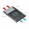 Vertiv SA1-01002XLNB Caixa para equipamento de rede 1U preto