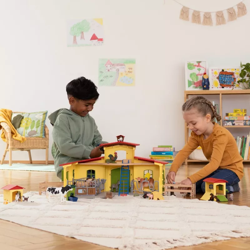 schleich FARM WORLD galinheiro móvel, quinta, quinta, animais da quinta / brinquedo de quinta, 3 ano(s), multicolor
