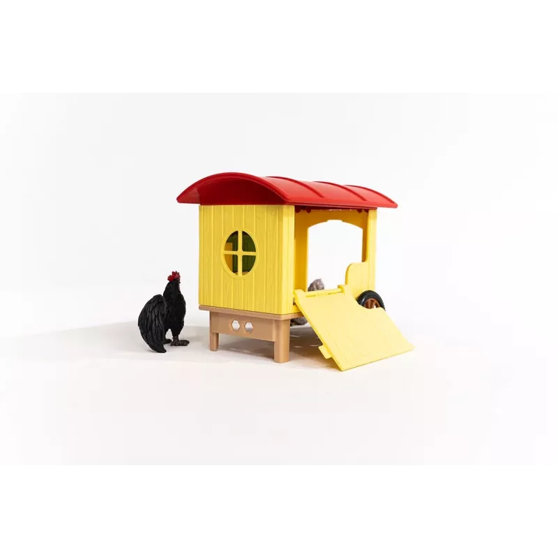 schleich FARM WORLD galinheiro móvel, quinta, quinta, animais da quinta / brinquedo de quinta, 3 ano(s), multicolor