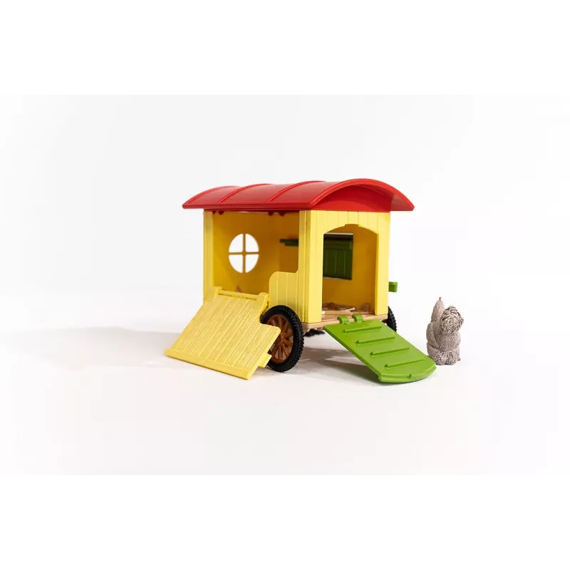 schleich FARM WORLD galinheiro móvel, quinta, quinta, animais da quinta / brinquedo de quinta, 3 ano(s), multicolor