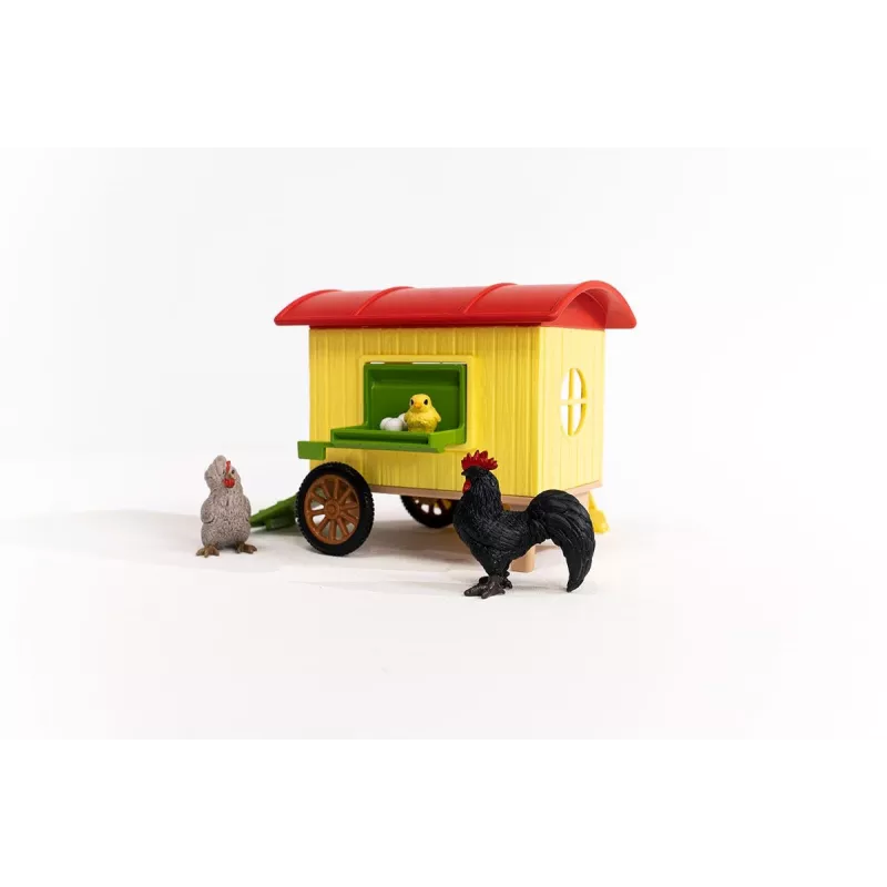 schleich FARM WORLD galinheiro móvel, quinta, quinta, animais da quinta / brinquedo de quinta, 3 ano(s), multicolor
