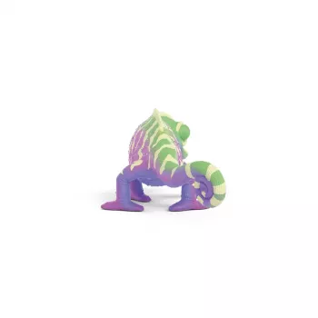 schleich Caspar o camaleão em cores do arco-íris, 3 anos, multicolor, plástico