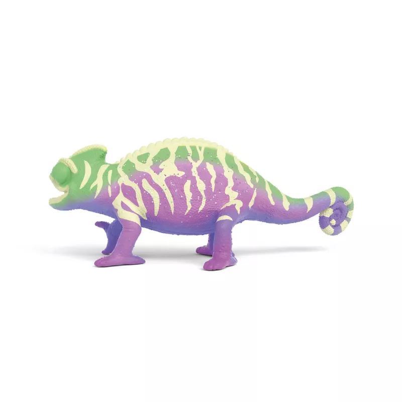 schleich Caspar o camaleão em cores do arco-íris, 3 anos, multicolor, plástico