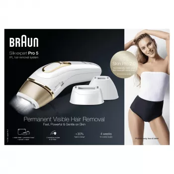 Braun Silk-expert Pro 5 PL5243 Luz pulsada intensa (IPL) dourado, branco