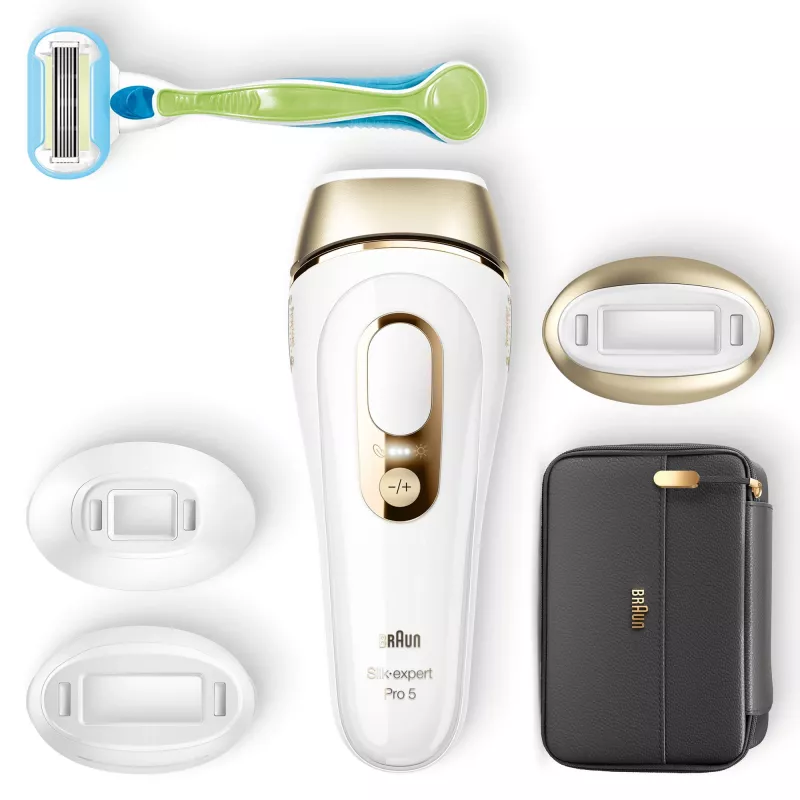 Braun Silk-expert Pro 5 PL5243 Luz pulsada intensa (IPL) dourado, branco
