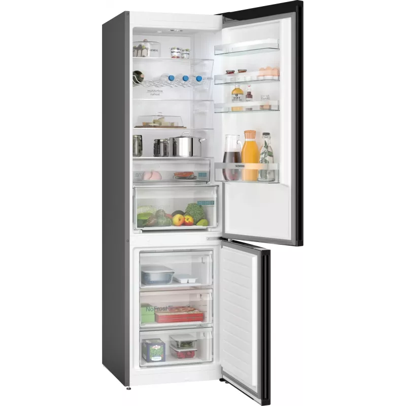Siemens iQ300 KG39NXXBF Combinado frigorífico-congelador de instalação livre 363 L aço inoxidável