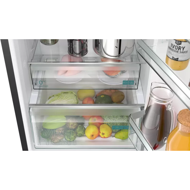 Siemens iQ300 KG39NXXBF Combinado frigorífico-congelador de instalação livre 363 L aço inoxidável