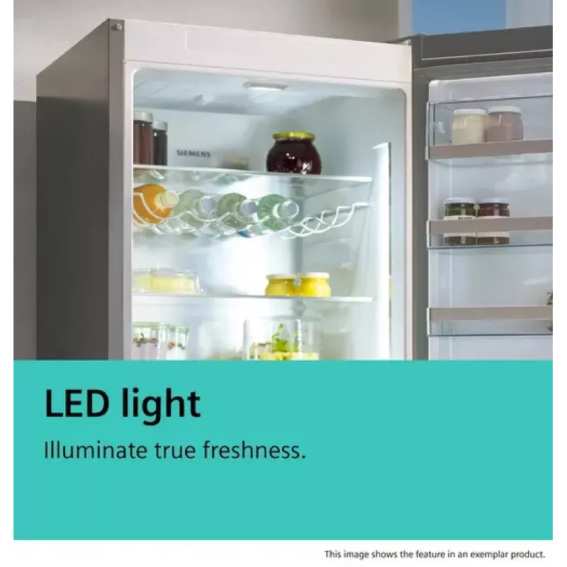 Siemens iQ500 KG39NAIAU Combinado frigorífico-congelador de instalação livre 363 L aço inoxidável escovado