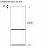 Siemens iQ500 KG39NAIAU Combinado frigorífico-congelador de instalação livre 363 L aço inoxidável escovado
