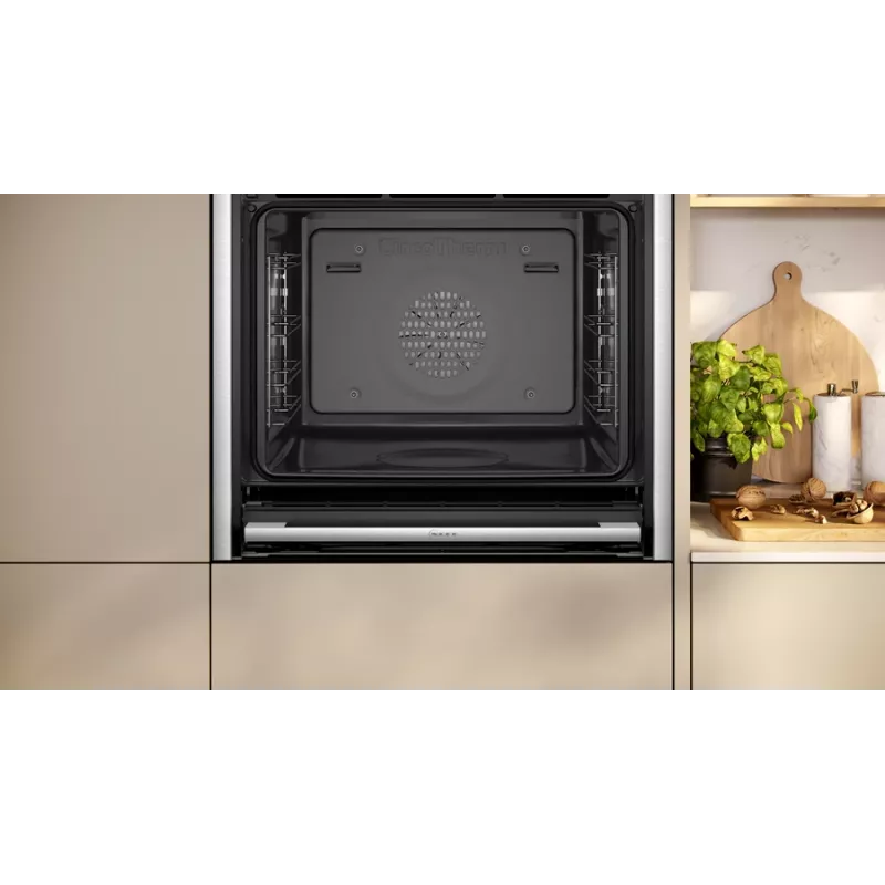 Forno Neff N 90 B64FT33N0 71 L preto, aço inoxidável