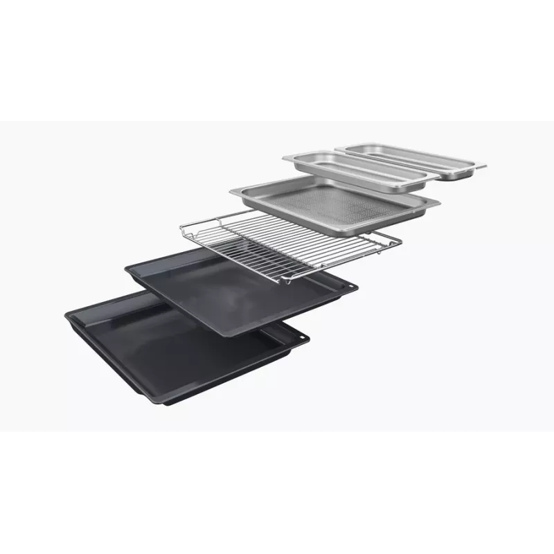 Forno Neff N 90 B64FT33N0 71 L preto, aço inoxidável