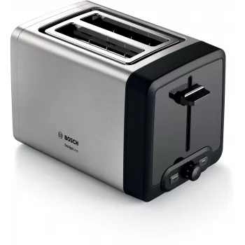 Torradeira Bosch TAT4P420DE 2 fatias 970 W preta, prateada