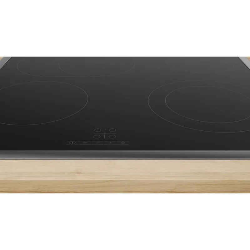 Placa cerâmica Bosch Serie 4 PKN645BA2E preta encastrável 60 cm 4 zonas
