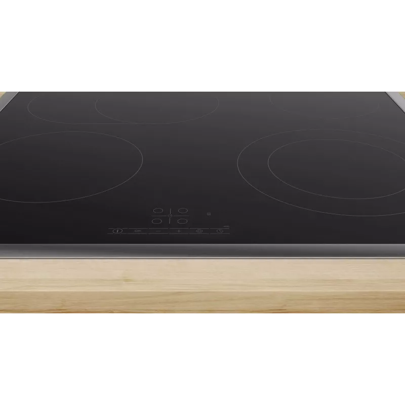 Placa de indução Bosch Serie 4 PKN645BB2E preta encastrável 60 cm 4 zonas