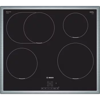 Placa de indução Bosch Serie 4 PIF645BB5E preta encastrável 60 cm 4 zonas
