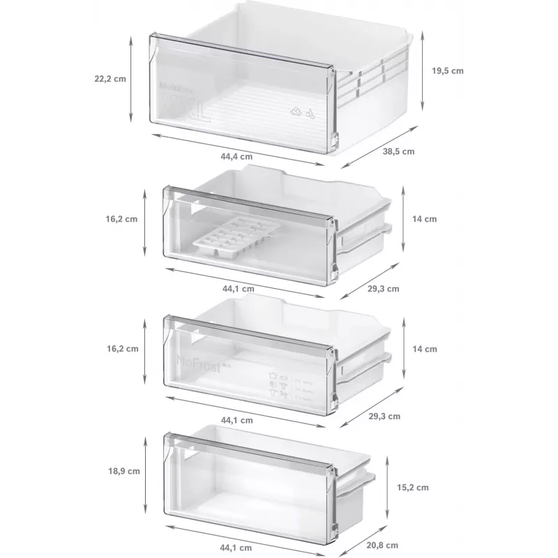 Combinado frigorífico-congelador encastrável Bosch Serie 2 KIN96NSE0 290 L branco