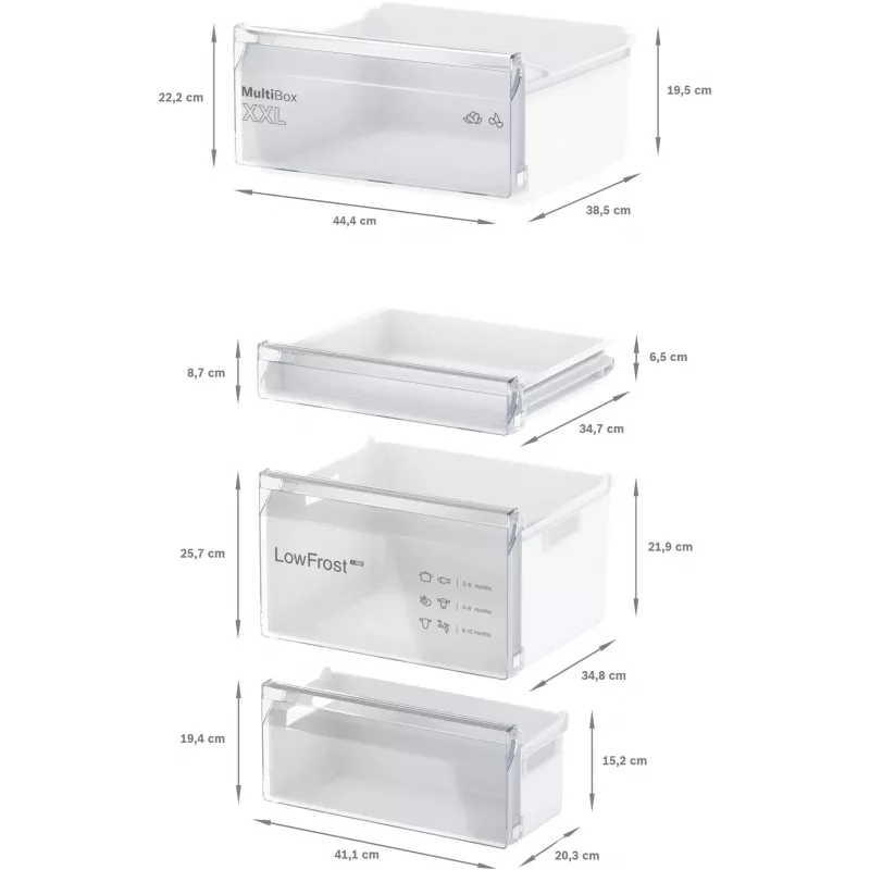 Combinado frigorífico-congelador Bosch Serie 2 KIV865SE0 de encastrar 267 L branco