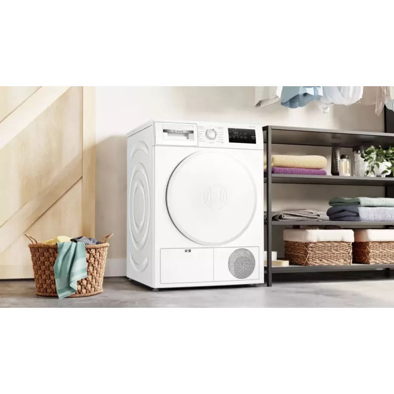 Máquina de secar roupa Bosch WTH83004 de instalação livre de carregamento frontal 8 kg branca