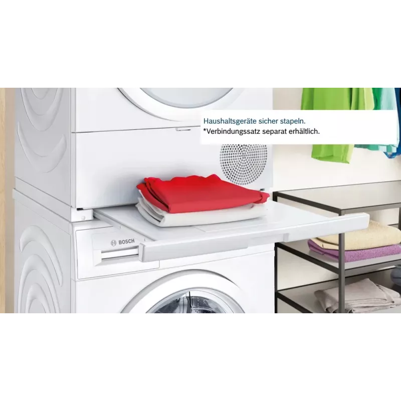 Máquina de secar roupa Bosch WTH83004 de instalação livre de carregamento frontal 8 kg branca