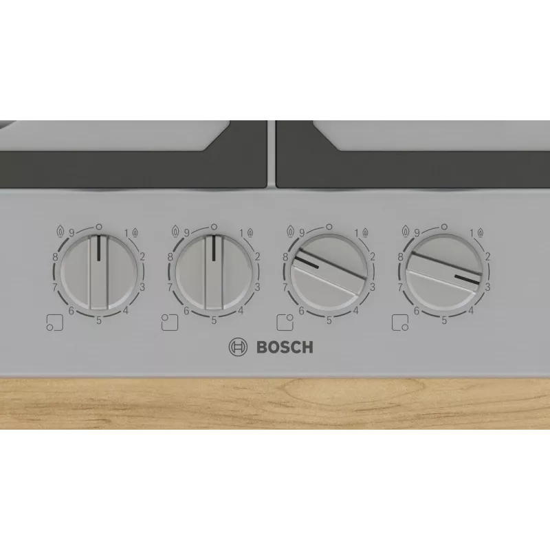 Placa Bosch Serie 6 PCP6A5I90 aço inoxidável de encastrar 60 cm gás 4 zona(s)