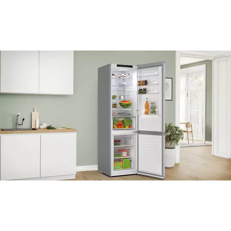 Combinado frigorífico-congelador Bosch Serie 4 KGN392LAG de instalação livre 363 L metálico