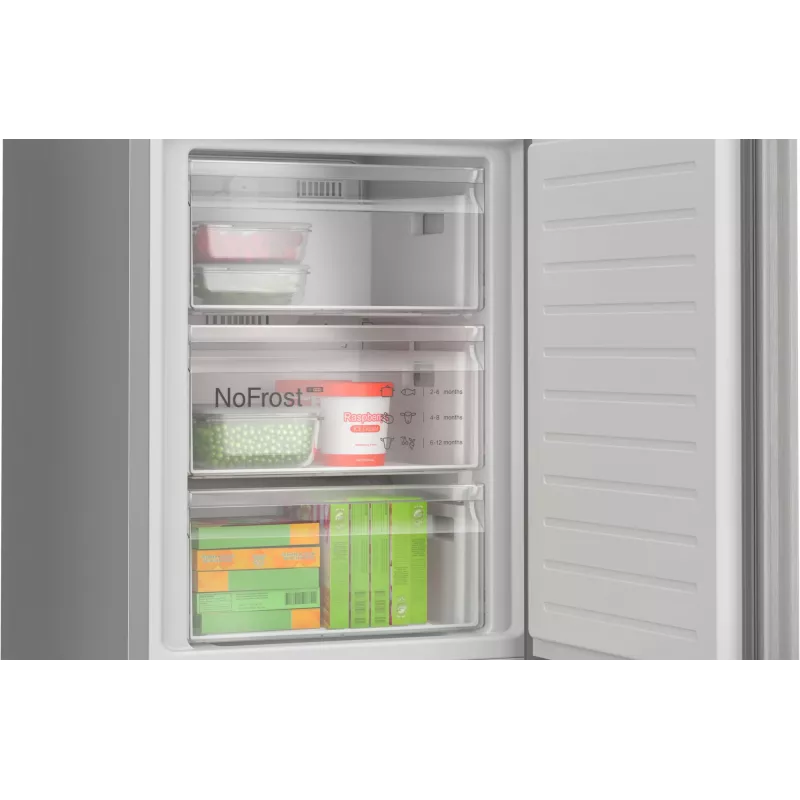 Combinado frigorífico-congelador Bosch Serie 4 KGN392LAG de instalação livre 363 L metálico