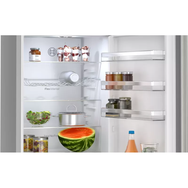 Combinado frigorífico-congelador Bosch Serie 4 KGN392LAG de instalação livre 363 L metálico