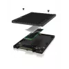 ICY BOX IB-M2U04 Caixa para SSD Preta 2,5 polegadas