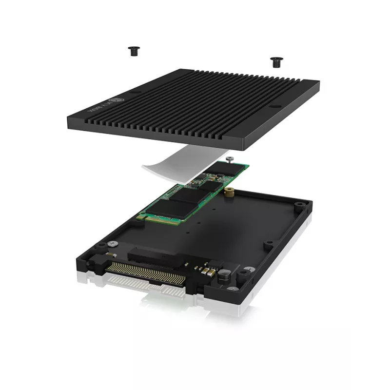 ICY BOX IB-M2U04 Caixa para SSD Preta 2,5 polegadas