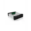 ICY BOX Carrier IB-129SSK-B Caixa para disco rígido Alumínio, Preto 2,5/3,5 polegadas