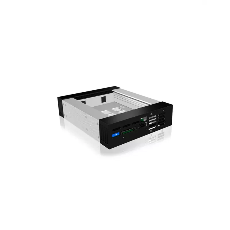 ICY BOX Carrier IB-129SSK-B Caixa para disco rígido Alumínio, Preto 2,5/3,5 polegadas