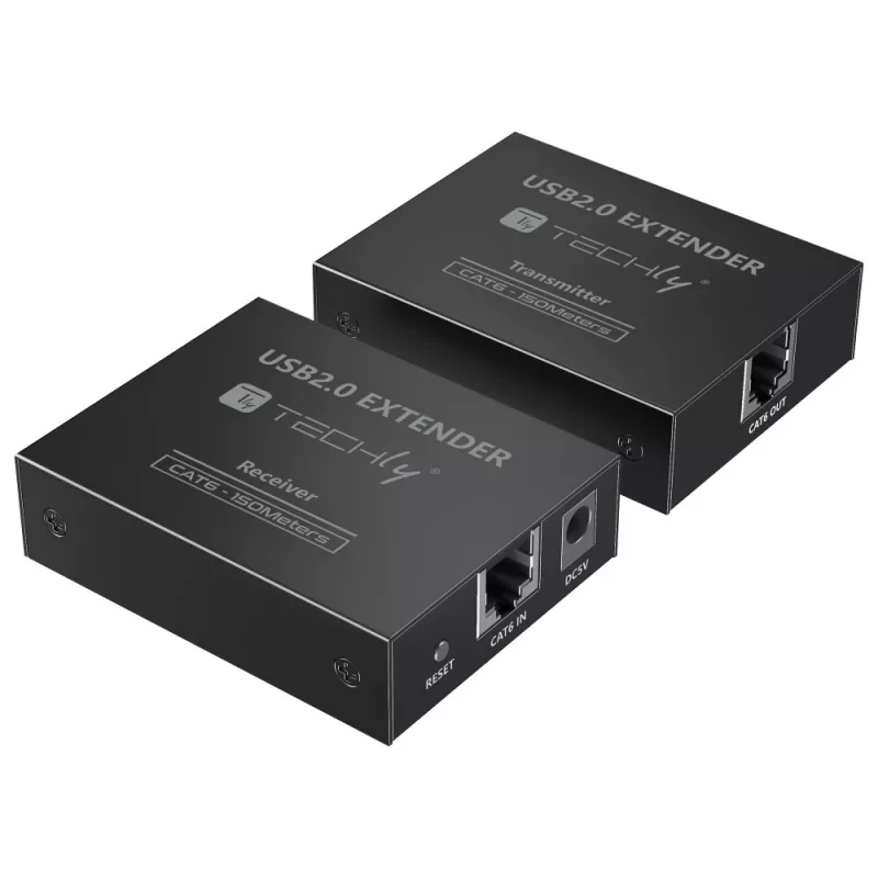 Techly IUSB-EXTEND1504P Extensor USB Emissor e recetor