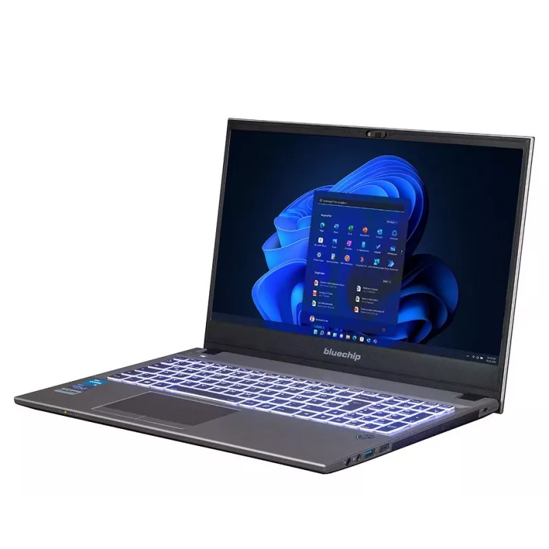 bluechip TRAVELline L15W17 processador Intel® Core™ i5-1335U / até 4,60 GHz, Windows 11 Pro, painel IPS antirreflexo de 15,6 inch, 1920 x 1080, 16 GB DDR4, SSD NVMe de 500 GB, WLAN 802.11 ax, Bluetooth 5.3, Gigabit Ethernet, gráficos Intel® Iris® Xe, DVD±RW, padrão militar MIL-STD 810G