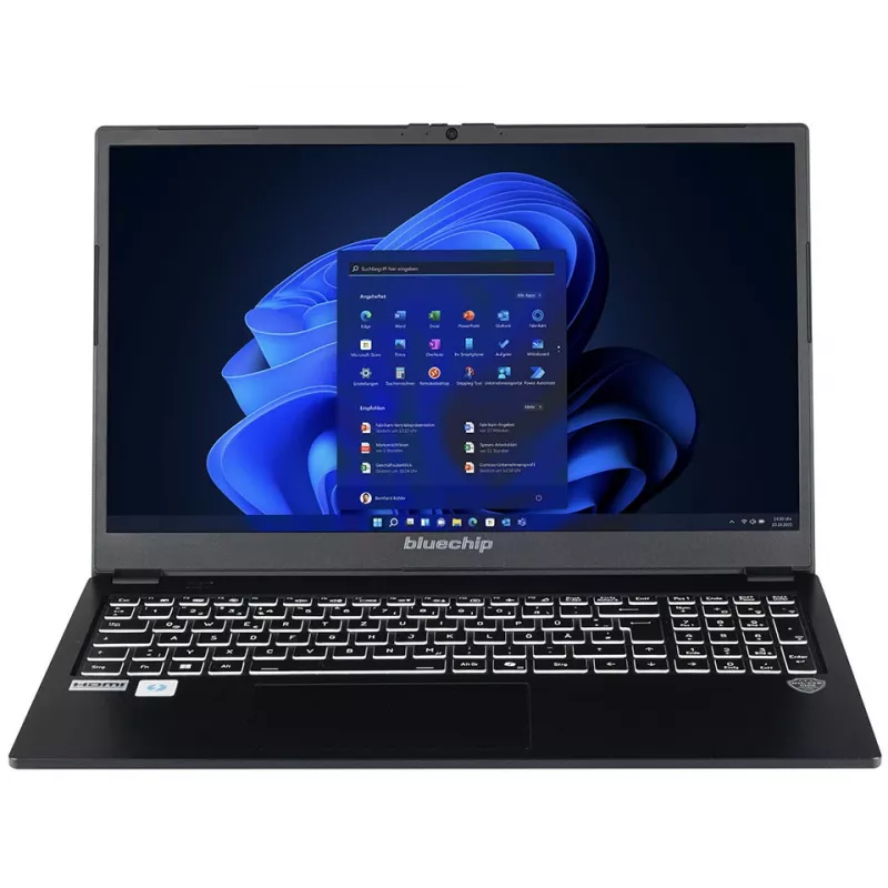bluechip TRAVELline L15W19 processador Intel® Core™ 5 120U / até 5,00 GHz, Windows 11 Pro, painel IPS antirreflexo de 15,6