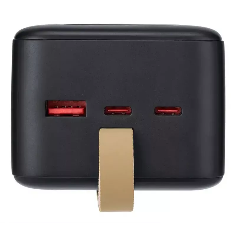 Powerbank Rivacase VA1084 polímero de lítio 40000 mAh, Quick Charge 3.0, 2× USB-C + 1× USB-A, preto