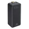 Powerbank Rivacase VA1084 polímero de lítio 40000 mAh, Quick Charge 3.0, 2× USB-C + 1× USB-A, preto