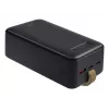 Powerbank Rivacase VA1084 polímero de lítio 40000 mAh, Quick Charge 3.0, 2× USB-C + 1× USB-A, preto