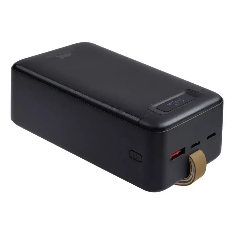 Powerbank Rivacase VA1084 polímero de lítio 40000 mAh, Quick Charge 3.0, 2× USB-C + 1× USB-A, preto