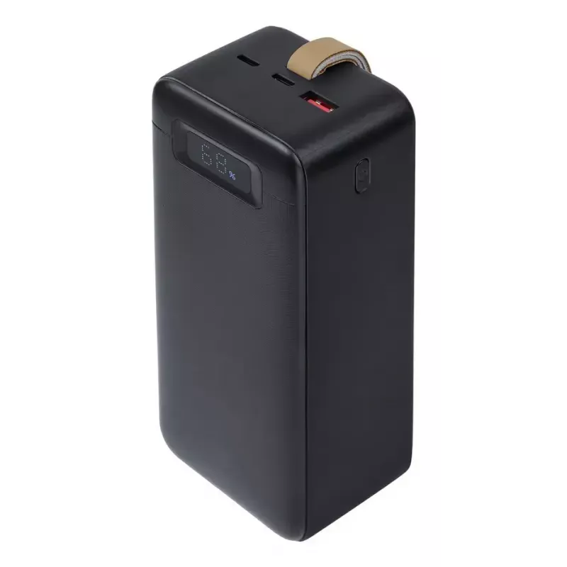 Powerbank Rivacase VA1084 polímero de lítio 40000 mAh, Quick Charge 3.0, 2× USB-C + 1× USB-A, preto
