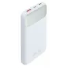 Powerbank portátil Rivacase VA2211WH — 10000 mAh, PD 3.0, QC 3.0, 1x USB-A + 2x USB-C, saída 22,5 W