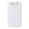 Powerbank portátil Rivacase VA2211WH — 10000 mAh, PD 3.0, QC 3.0, 1x USB-A + 2x USB-C, saída 22,5 W