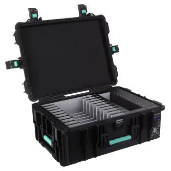 DEQSTER 10-744120 carregador móvel para tablet preto AC carregamento rápido interior, exterior