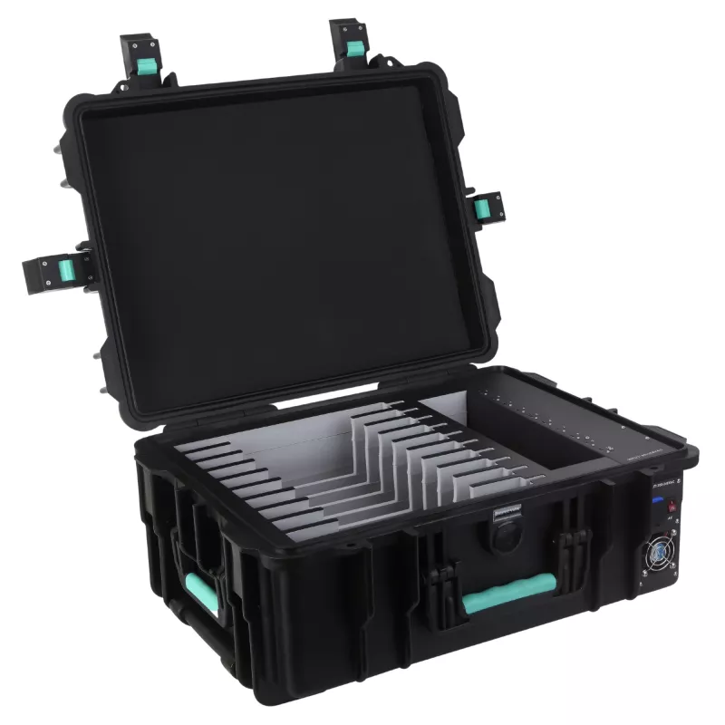 DEQSTER 10-744120 carregador móvel para tablet preto AC carregamento rápido interior, exterior