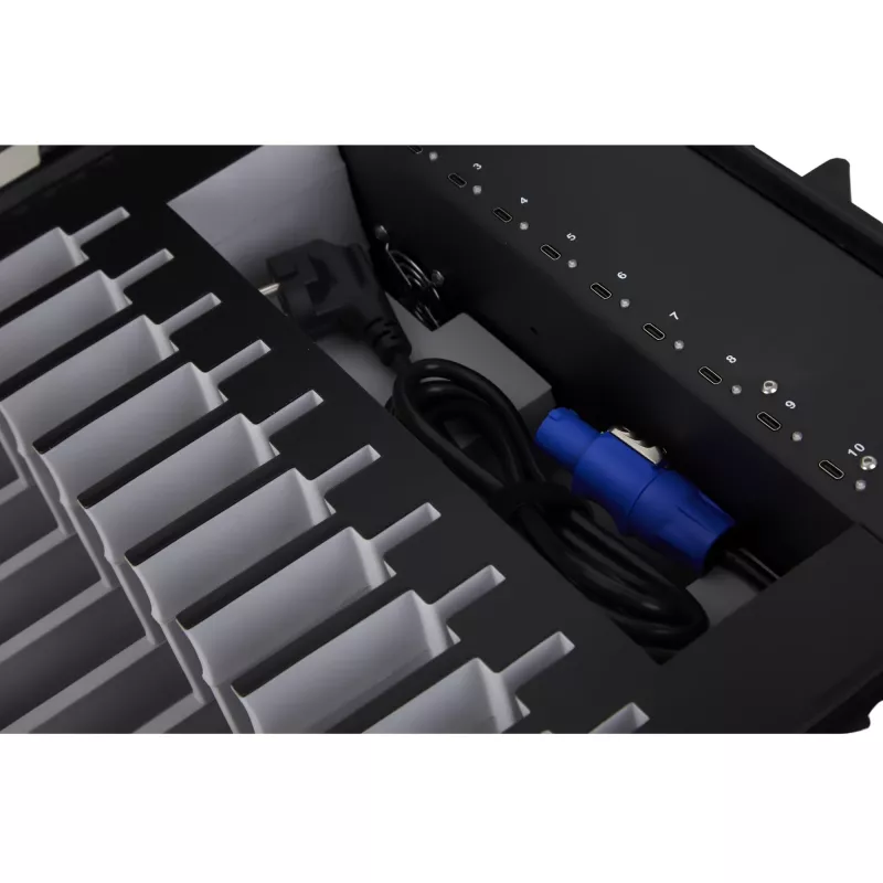 DEQSTER 10-744120 carregador móvel para tablet preto AC carregamento rápido interior, exterior