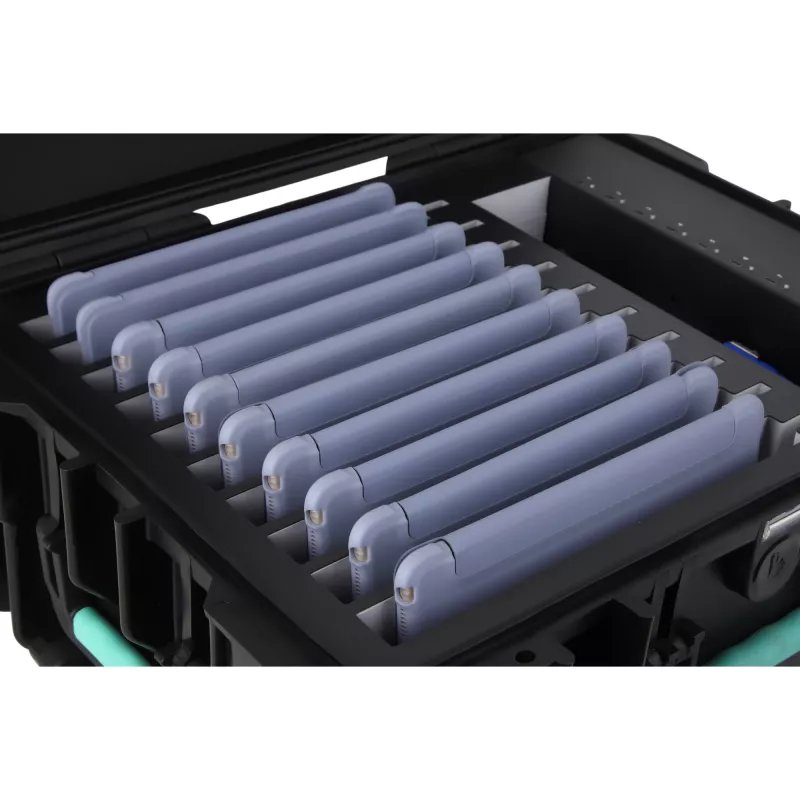 DEQSTER 10-744120 carregador móvel para tablet preto AC carregamento rápido interior, exterior