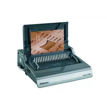 Encadernadora Fellowes Galaxy E Comb 500 folhas preta, prateada