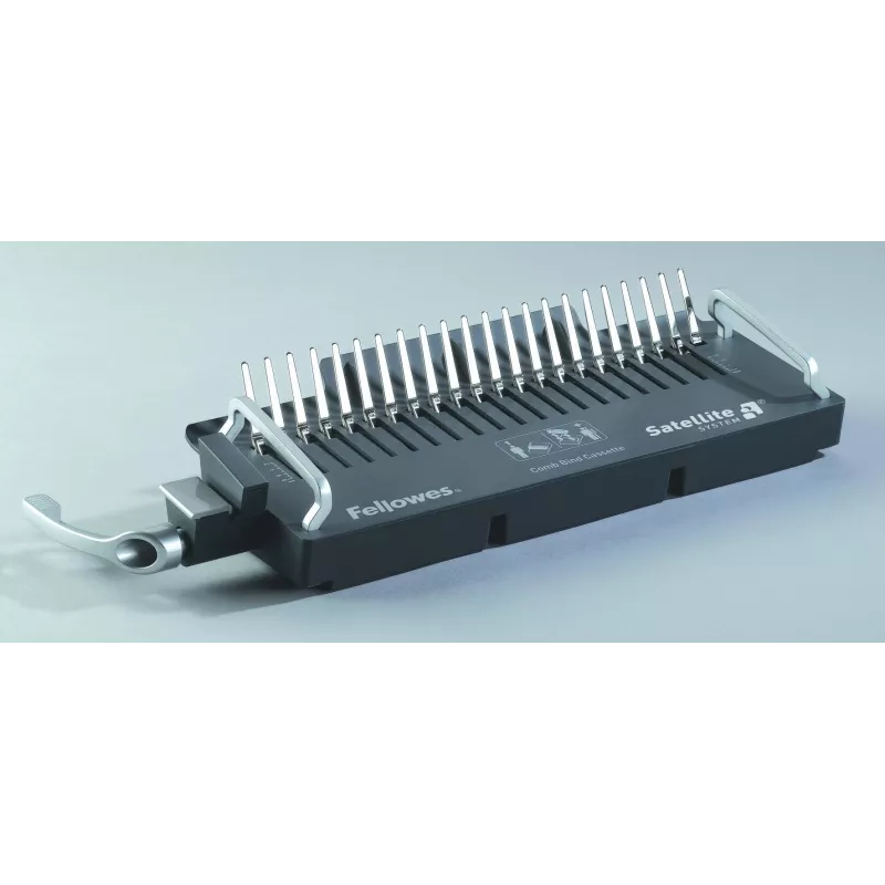 Encadernadora Fellowes Galaxy E Comb 500 folhas preta, prateada